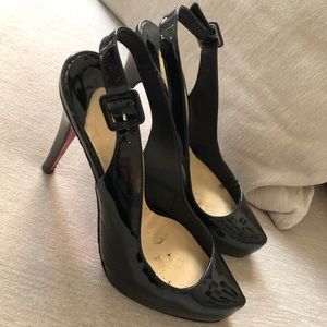 Christian Louboutin sling back heels